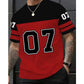 🏃‍♂️🔥 TIDSBEGRÄNSAT 59% RABATT! Herr Grafisk Sport-T-shirt med Siffertryck – Avslappnad passform, Mjuk komfort & Streetwear-stil 👕