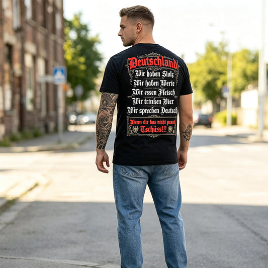 👕 50% RABATT! Tyskt Heritage T-shirt – Patriotiskt Tryck, Mjukt & Andningsbart – Perfekt för Vardag, Fotboll & Oktoberfest ✨