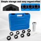 🔩 🛠️ 10-Piece Axle Spindle Thread Chaser Set – premium Cr-Mo stål, 8 storlekar & portabel förvaringsväska – perfekt för fordonsreparation 🚗