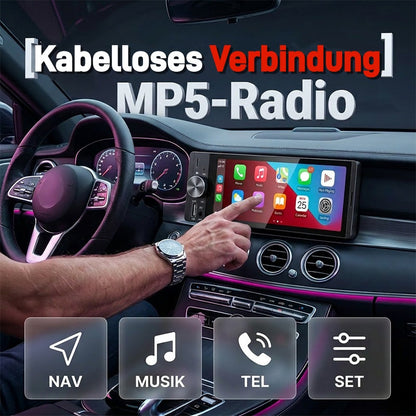 🔥Single-DIN Bil-MP5-Spelare med Trådlös Anslutning