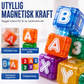 🧲 50 % RABATT NU! 🔢 Magnetiska bokstavs- och sifferkuber för barn – 40 delar, 360° stapling & lärande genom lek – perfekt för förskolebarn 📚