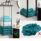 🛁 Utdragbar Badrumshanddukshållare – Höjdjusterbar 38–75 cm, Kolstål, Borrfri Väggmontering