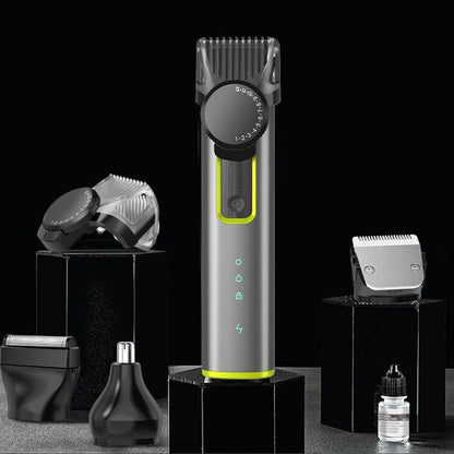 🎊🔥 4-i-1 Elektrisk Hårklipper Set – 90 Min Batteritid, IPX5 Vattentålig & LED-Display