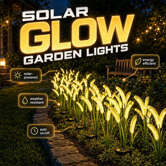 🎇🌱Soldriven Dekorativ Trädgårdslampa – Rävsvansgräs