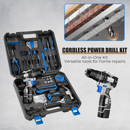 🔧⚡ 50 % RABATT! Batteridriven borrmaskinsats – 18 V litiumjon, 1 150 varv/min, 300 W – Komplett, sladdlös, kraftfull 💪🔩✨