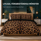 🎁50% RABATT🛏️Geometriskt anime sängklädesset med leopardmönster, 2‑3 delar – påslakan och örngott🐆✨