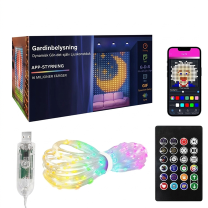 💡 50% RABATT NU! Vattentäta LED-gardinljusslingor – appstyrning, musiksynk & anpassad ljuskonst – perfekt för fest, trädgård och alla rum ✨