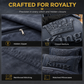 👑 50% RABATT! ✨ Modernt King Crown 3-delat bäddset – Lyxigt påslakanset i borstad mikrofiber med dold dragkedja