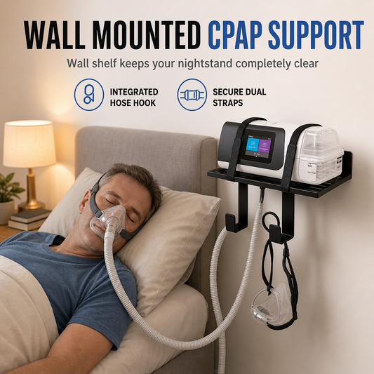 🔥 50% RABATT! 🩺 Väggmonterad CPAP-slanghållare & maskorganisatör – Håll slangen ren och inom räckhåll ✨