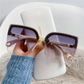 Semi Rimless solglasögon för kvinnor