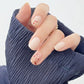 ✨Vattenbaserat nagellack White Ice Clear Nude No Bake