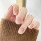 ✨Vattenbaserat nagellack White Ice Clear Nude No Bake