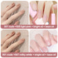 ✨Vattenbaserat nagellack White Ice Clear Nude No Bake