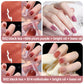✨Vattenbaserat nagellack White Ice Clear Nude No Bake