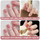 ✨Vattenbaserat nagellack White Ice Clear Nude No Bake