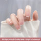 ✨Vattenbaserat nagellack White Ice Clear Nude No Bake