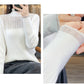 Stickad tröja med turtleneck