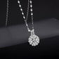 Solros Sterling Silver Diamant Halsband