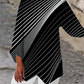 💥Two pieces free shipping✨[40-90 kg] Long-sleeved shirt with round neck and geometric print