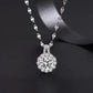 Solros Sterling Silver Diamant Halsband