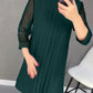 👗2024 New Straight Medium Ärm Klänning