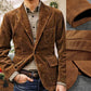 [varm present till honom] 🎁 Vinter Fleece Corduroy Blazer för män 🔥fri frakt🔥🔥