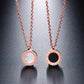 🎁Trevlig present! Halsband med minimalistiska romerska siffror i 18K roséguld