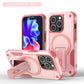 Osynlig fäste Mecha-stil mobilfodral för iPhone